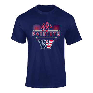 Washington Patriots W Script Band # 3 Men's Premium SS T-Shirt