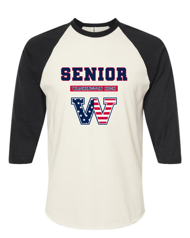 Washington Patriots W Script Senior #2 Women's Baseball T-Shirt