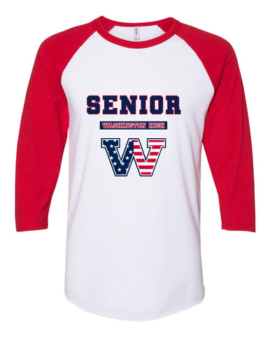 Washington Patriots W Script Senior #2 Men's Baseball T-Shirt