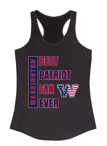 Washington Patriots W Script Best Patriot Fan Women's Tank Top