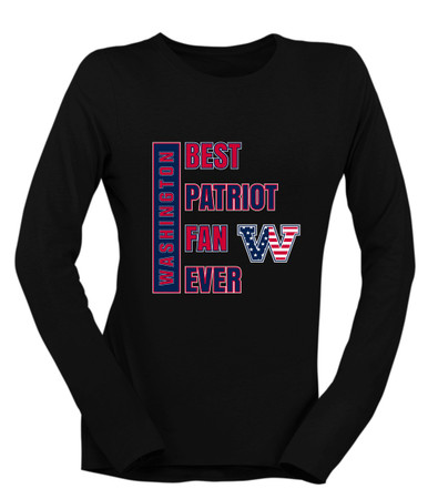 Washington Patriots W Script Best Patriot Fan Women's LS T-Shirt