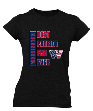 Washington Patriots W Script Best Patriot Fan Women's SS T-Shirt