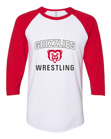 McMinnville Grizzlies Wrestling Women's Baseball T-Shirt