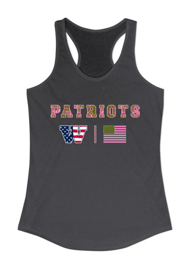 Wootton Patriots Pink Camo Flag Women's Tank Top