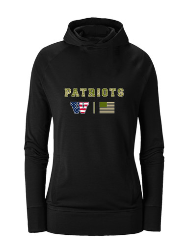 Wootton Patriots Camo Flag Women's Hoodie