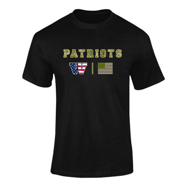 Wootton Patriots Camo Flag Men's SS T-Shirt