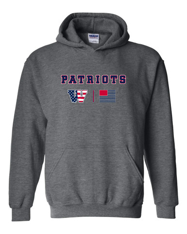 Wootton Patriots Team Colors Flag Men's Hoodie
