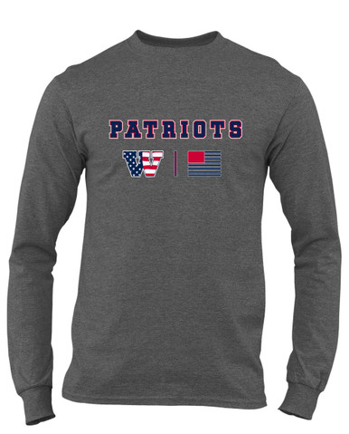 Wootton Patriots Team Colors Flag Men's Premium LS T-Shirt