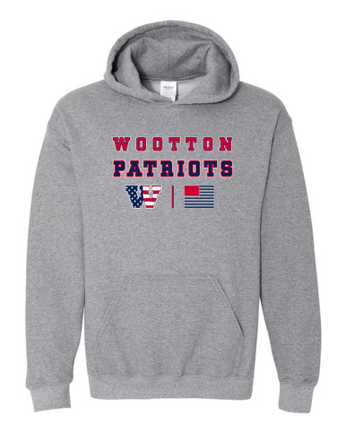 Wootton Patriots Spirit Flag Men's Hoodie