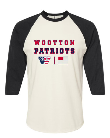 Wootton Patriots Spirit Flag Women's Baseball T-Shirt