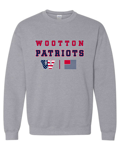 Wootton Patriots Spirit Flag Men's Sweatshirt