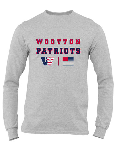 Wootton Patriots Spirit Flag Men's Premium LS T-Shirt