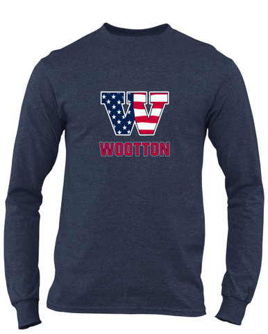 Wootton Patriots Mascot #2 Men's Premium LS T-Shirt
