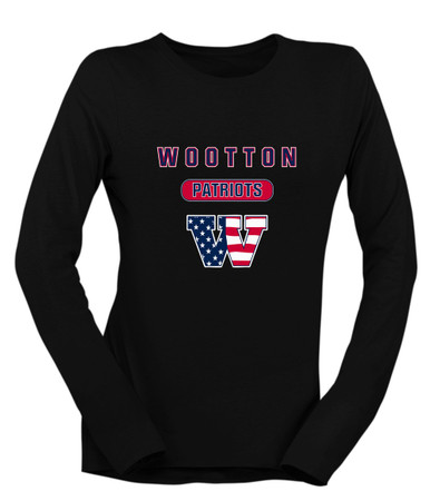 Wootton Patriots Mascot #3 Women's LS T-Shirt