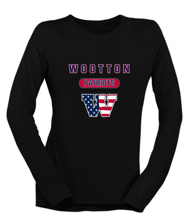 Wootton Patriots Mascot #3 Women's Premium LS T-Shirt