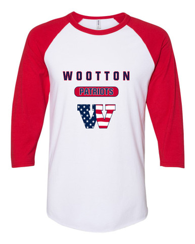 Wootton Patriots Mascot #3 Men's Baseball T-Shirt