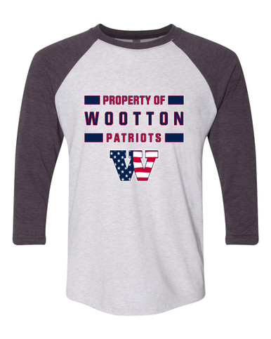 Wootton Patriots Property Of Women's Baseball T-Shirt