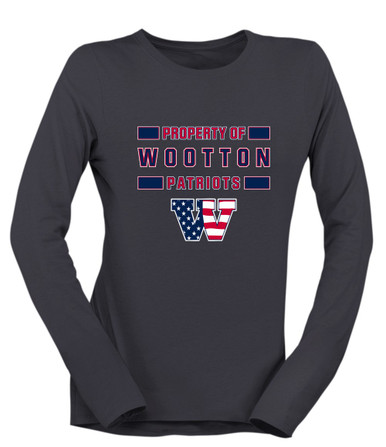 Wootton Patriots Property Of Women's Premium LS T-Shirt