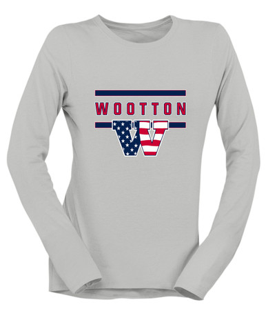 Wootton Patriots Mascot #4 Women's Premium LS T-Shirt