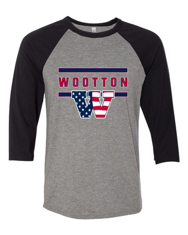 Wootton Patriots Mascot #4 Women's Baseball T-Shirt