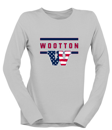 Wootton Patriots Mascot #4 Women's LS T-Shirt