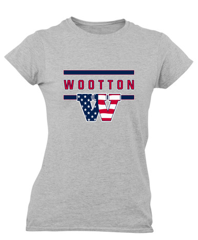 Wootton Patriots Mascot #4 Women's Premium SS T-Shirt