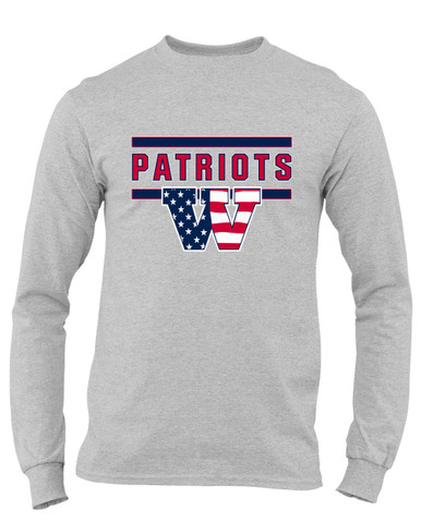 Wootton Patriots Mascot #5 Men's Premium LS T-Shirt