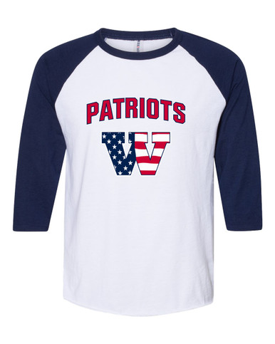 Wootton Patriots Mascot #6 Women's Baseball T-Shirt