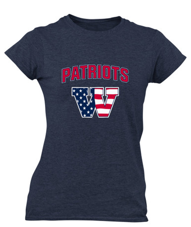 Wootton Patriots Mascot #6 Women's Premium SS T-Shirt