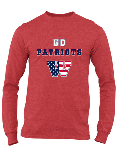 Wootton Patriots Go Team Men's LS T-Shirt