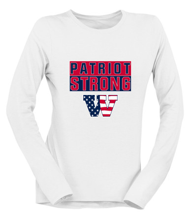 Wootton Patriots Strong #1 Women's Premium LS T-Shirt