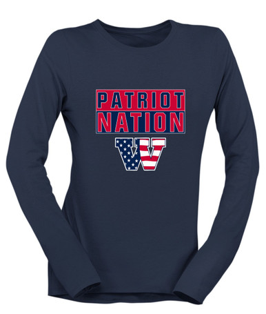 Wootton Patriots Nation #1 Women's LS T-Shirt