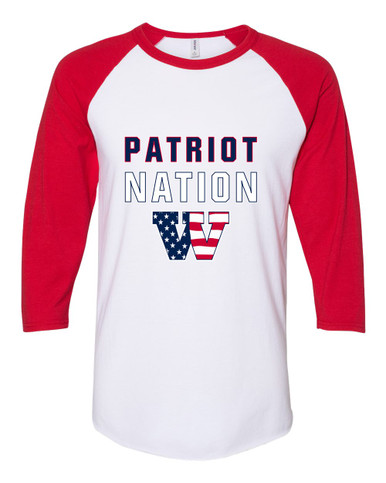 Wootton Patriots Nation #2 Men's Baseball T-Shirt
