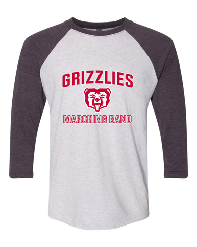 McMinnville Grizzlies Marching Band Women's Baseball T-Shirt