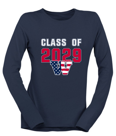 Wootton Patriots Class of 2029 Women's Premium LS T-Shirt