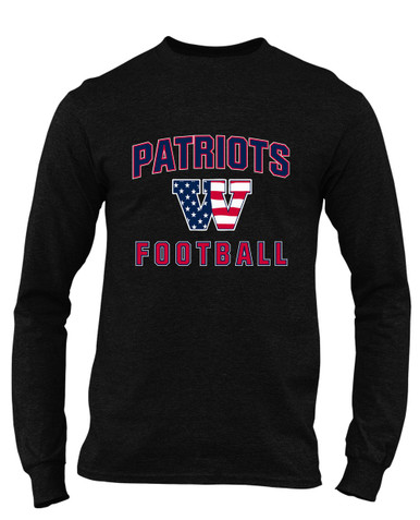 Wootton Patriots Football #1 Men's Premium LS T-Shirt