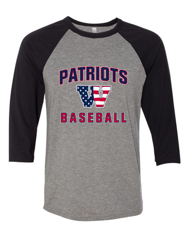 Wootton Patriots Baseball #1 Women's Baseball T-Shirt