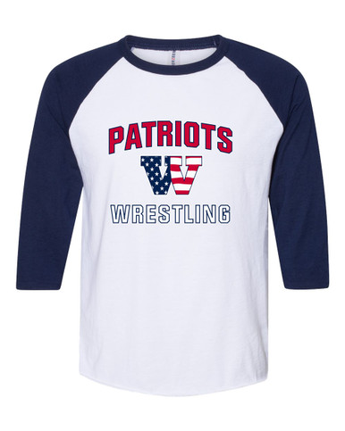 Wootton Patriots Wrestling Men's Baseball T-Shirt