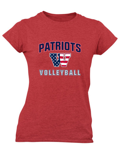 Wootton Patriots Volleyball Women's Premium SS T-Shirt