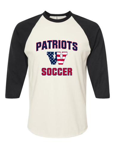 Wootton Patriots Soccer #1 Men's Baseball T-Shirt