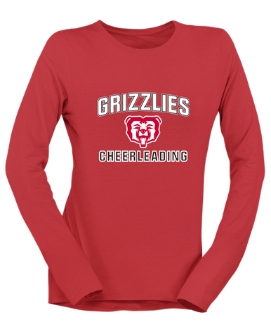 McMinnville Grizzlies Cheerleading Women's LS T-Shirt