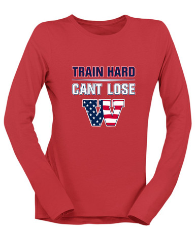 Wootton Patriots Train Hard, Can't Lose Women's LS T-Shirt