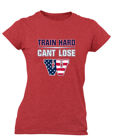Wootton Patriots Train Hard, Can't Lose Women's SS T-Shirt