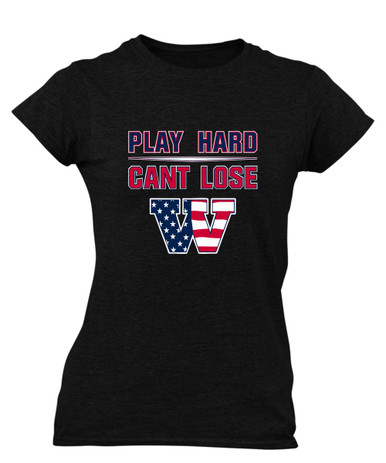 Wootton Patriots Play Hard, Can't Lose Women's Premium SS T-Shirt
