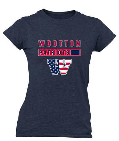 Wootton Patriots Mascot #7 Women's Premium SS T-Shirt