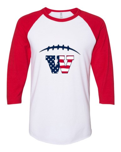 Wootton Patriots Football #2 Women's Baseball T-Shirt