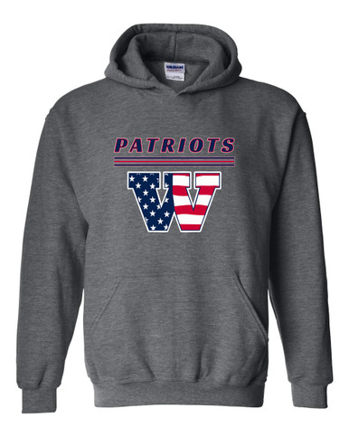 Wootton Patriots Mascot #8 Men's Hoodie