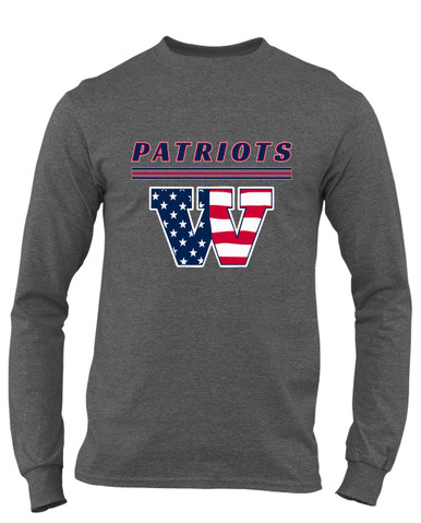 Wootton Patriots Mascot #8 Men's LS T-Shirt