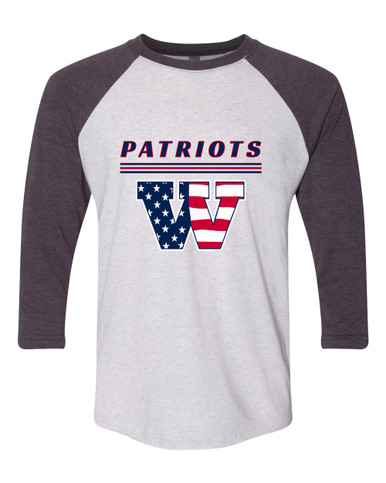 Wootton Patriots Mascot #8 Men's Baseball T-Shirt