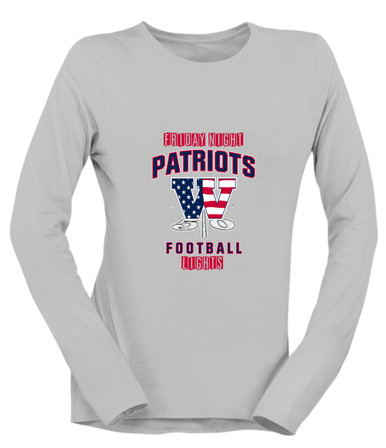 Wootton Patriots Football #6 Women's Premium LS T-Shirt